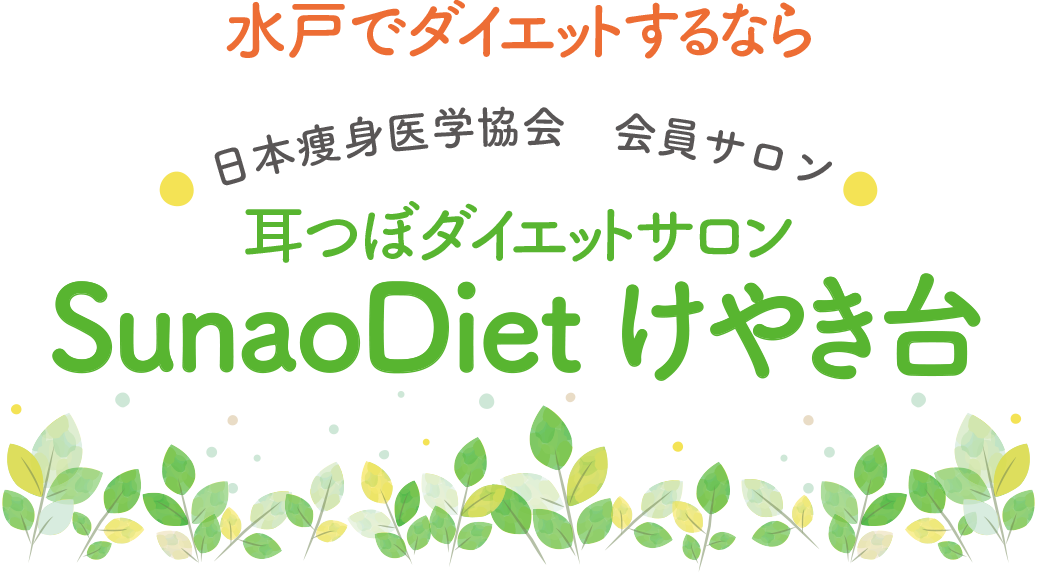 水戸でダイエットするなら　日本痩身医学協会　会員サロン　耳つぼダイエット SunaoDiet（すなおダイエット）けやき台／けやき台鍼灸整骨院